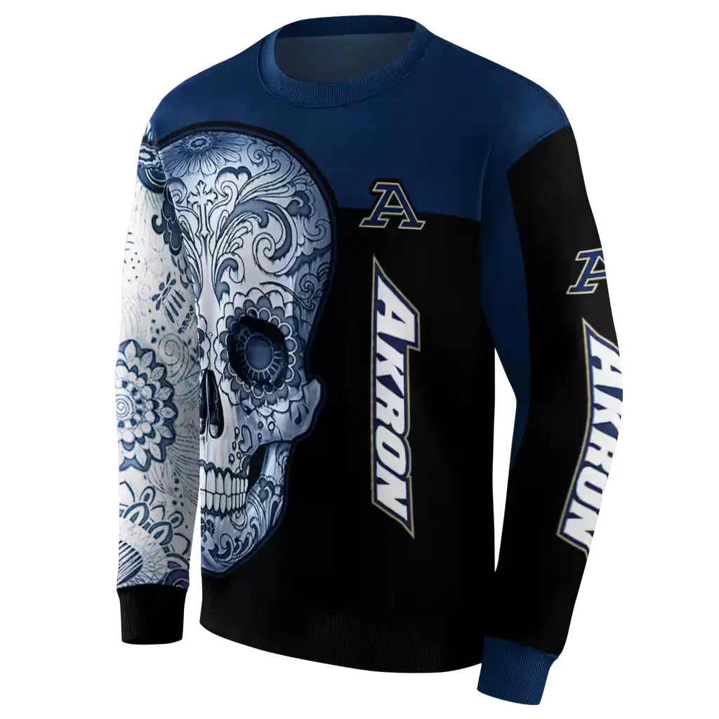 akron zips sugar skull blue black hoodie new arrival akron zips sugar skull blue black hoodie new arrival