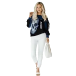 akron zips sugar skull blue black hoodie best selling