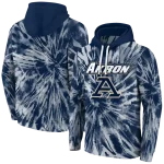 akron zips tie dye pattern blue hoodie best selling