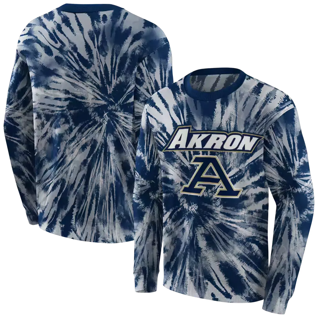 akron zips tie dye pattern blue hoodie premium grade akron zips tie dye pattern blue hoodie premium grade