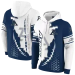 akron zips triangular pattern blue white hoodie best selling