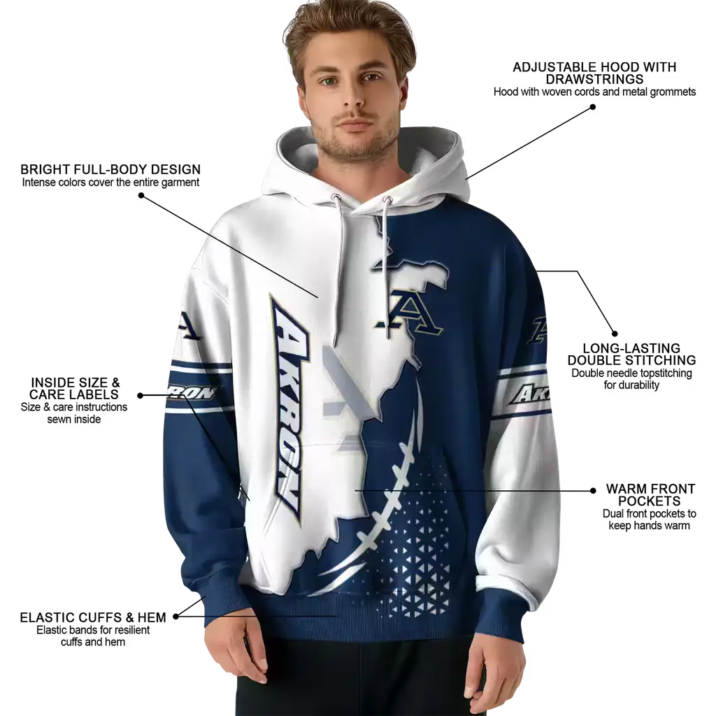 akron zips triangular pattern blue white hoodie latest model akron zips triangular pattern blue white hoodie latest model