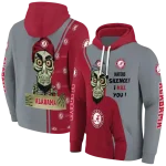 alabama crimson tide achmed skull crimson hoodie best selling