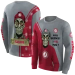 alabama crimson tide achmed skull crimson hoodie best selling