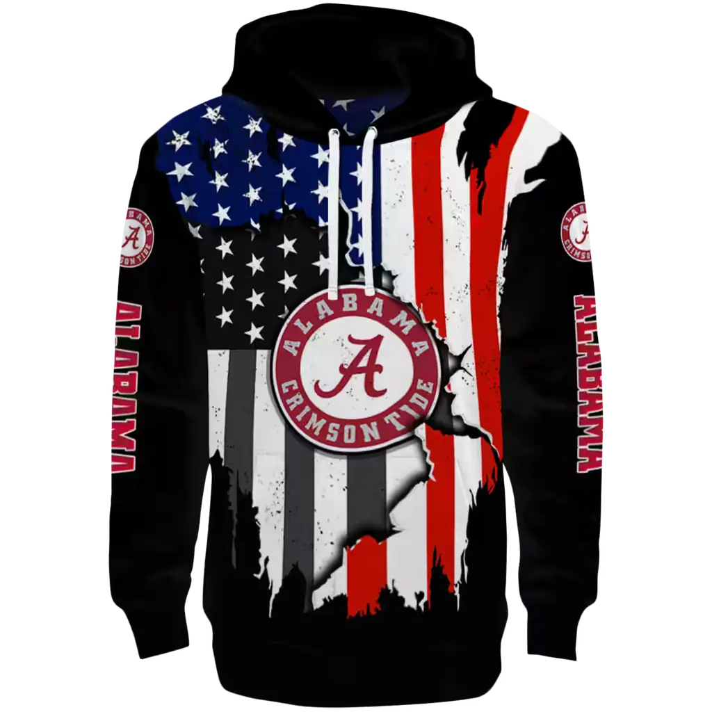 alabama crimson tide american pride black hoodie best selling alabama crimson tide american pride black hoodie best selling