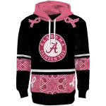 alabama crimson tide awareness ribbon black pink hoodie best selling
