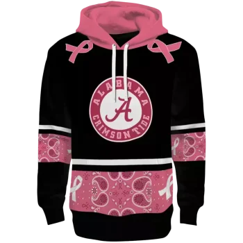 alabama crimson tide awareness ribbon black pink hoodie best selling