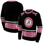 alabama crimson tide awareness ribbon black pink hoodie best selling