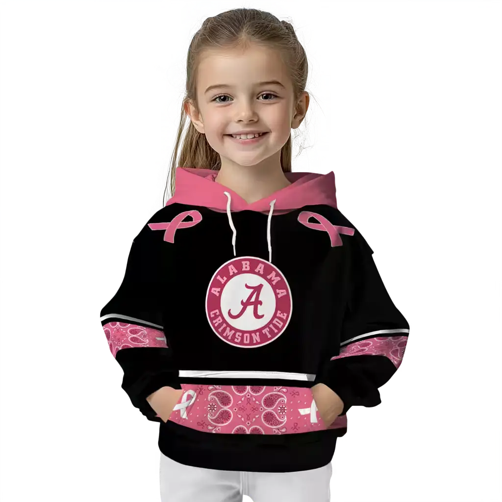 alabama crimson tide awareness ribbon black pink hoodie top rated alabama crimson tide awareness ribbon black pink hoodie top rated