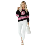 alabama crimson tide awareness ribbon black pink hoodie best selling