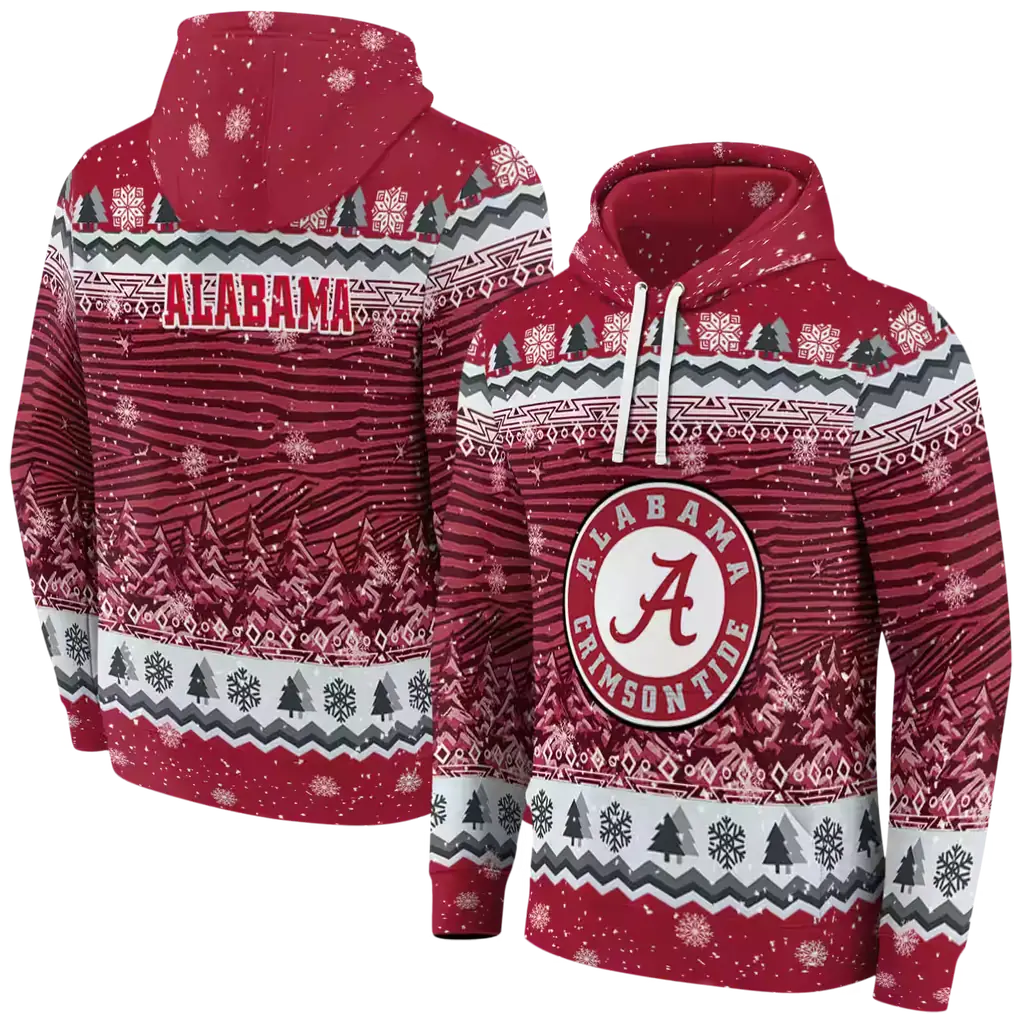 alabama crimson tide christmas trees crimson hoodie fashion forward alabama crimson tide christmas trees crimson hoodie fashion forward