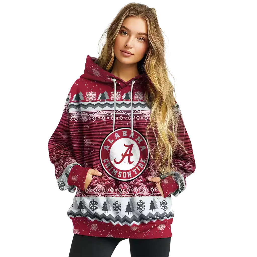 alabama crimson tide christmas trees crimson hoodie high quality alabama crimson tide christmas trees crimson hoodie high quality