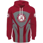alabama crimson tide concentric lines crimson black hoodie best selling