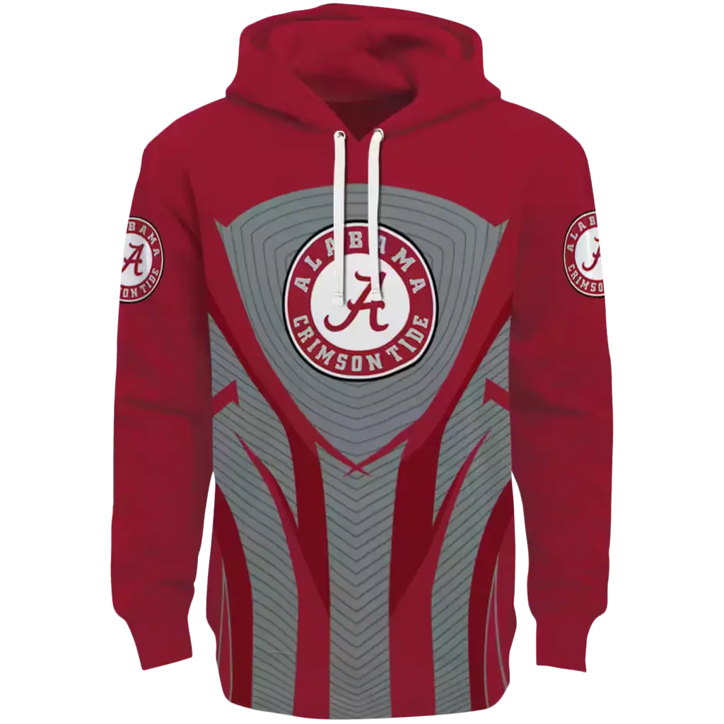 alabama crimson tide concentric lines crimson black hoodie best selling alabama crimson tide concentric lines crimson black hoodie best selling