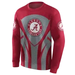 alabama crimson tide concentric lines crimson black hoodie best selling