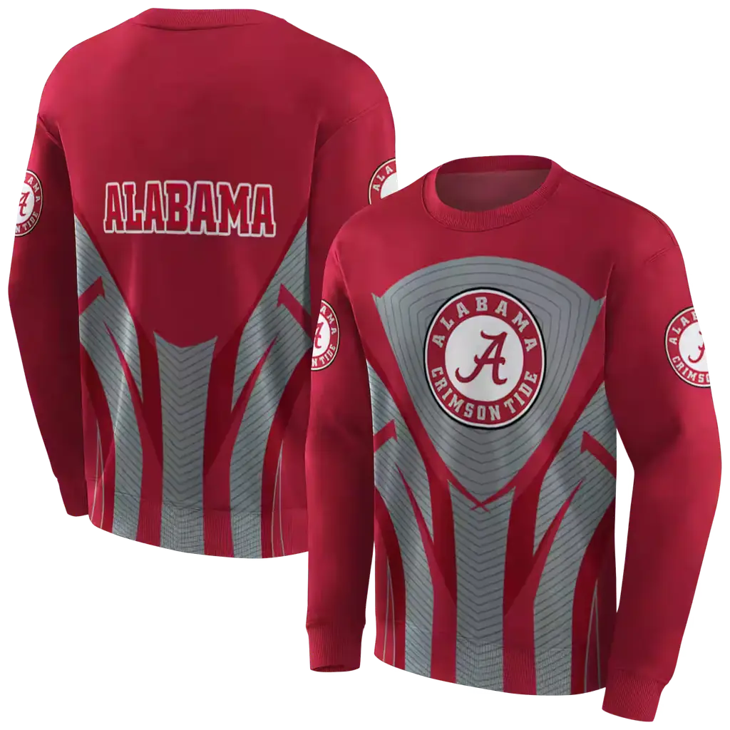 alabama crimson tide concentric lines crimson black hoodie premium grade alabama crimson tide concentric lines crimson black hoodie premium grade