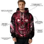 alabama crimson tide demonic skull crimson black hoodie best selling