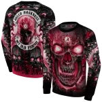 alabama crimson tide demonic skull crimson black hoodie best selling