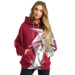 alabama crimson tide dynamic slash crimson white hoodie best selling