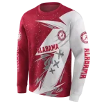 alabama crimson tide dynamic slash crimson white hoodie best selling