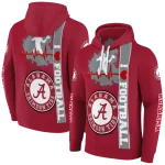 alabama crimson tide football heartbeat crimson hoodie best selling