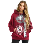 alabama crimson tide football heartbeat crimson hoodie best selling