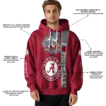alabama crimson tide football heartbeat crimson hoodie best selling