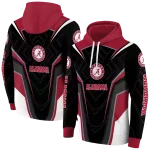 alabama crimson tide futuristic pattern crimson black hoodie best selling
