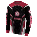 alabama crimson tide futuristic pattern crimson black hoodie best selling