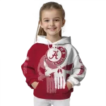 alabama crimson tide graphic punisher crimson white hoodie best selling