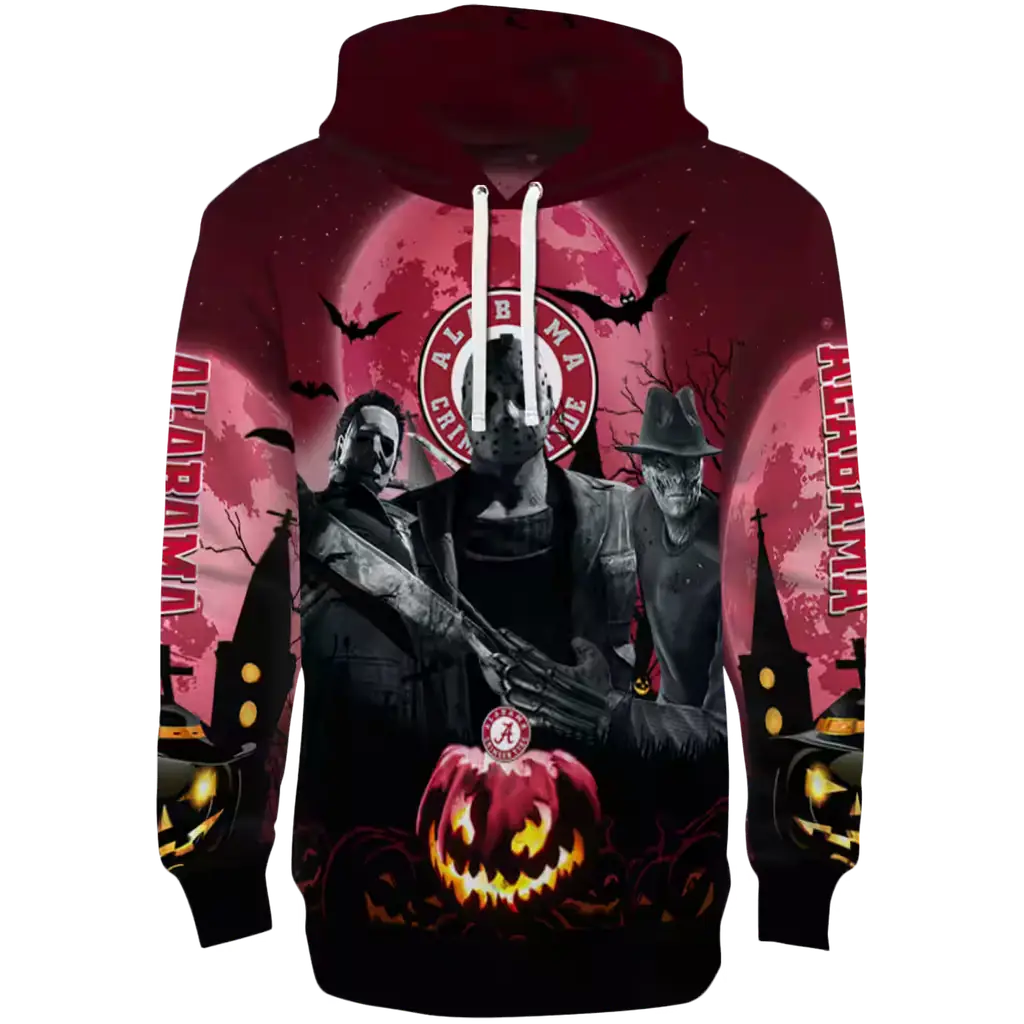 alabama crimson tide halloween vibes crimson black hoodie best selling alabama crimson tide halloween vibes crimson black hoodie best selling