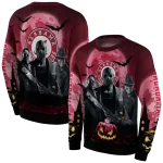 alabama crimson tide halloween vibes crimson black hoodie best selling