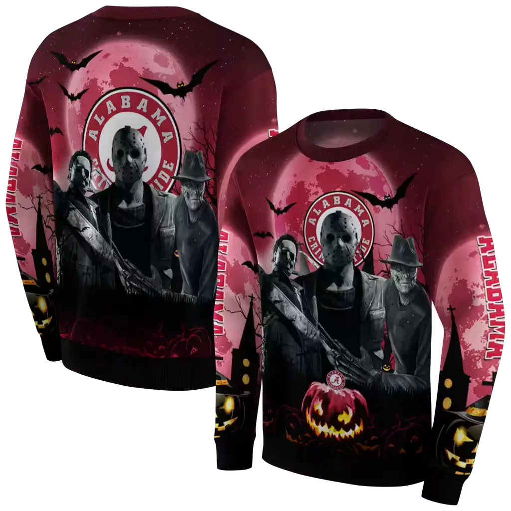 alabama crimson tide halloween vibes crimson black hoodie premium grade alabama crimson tide halloween vibes crimson black hoodie premium grade