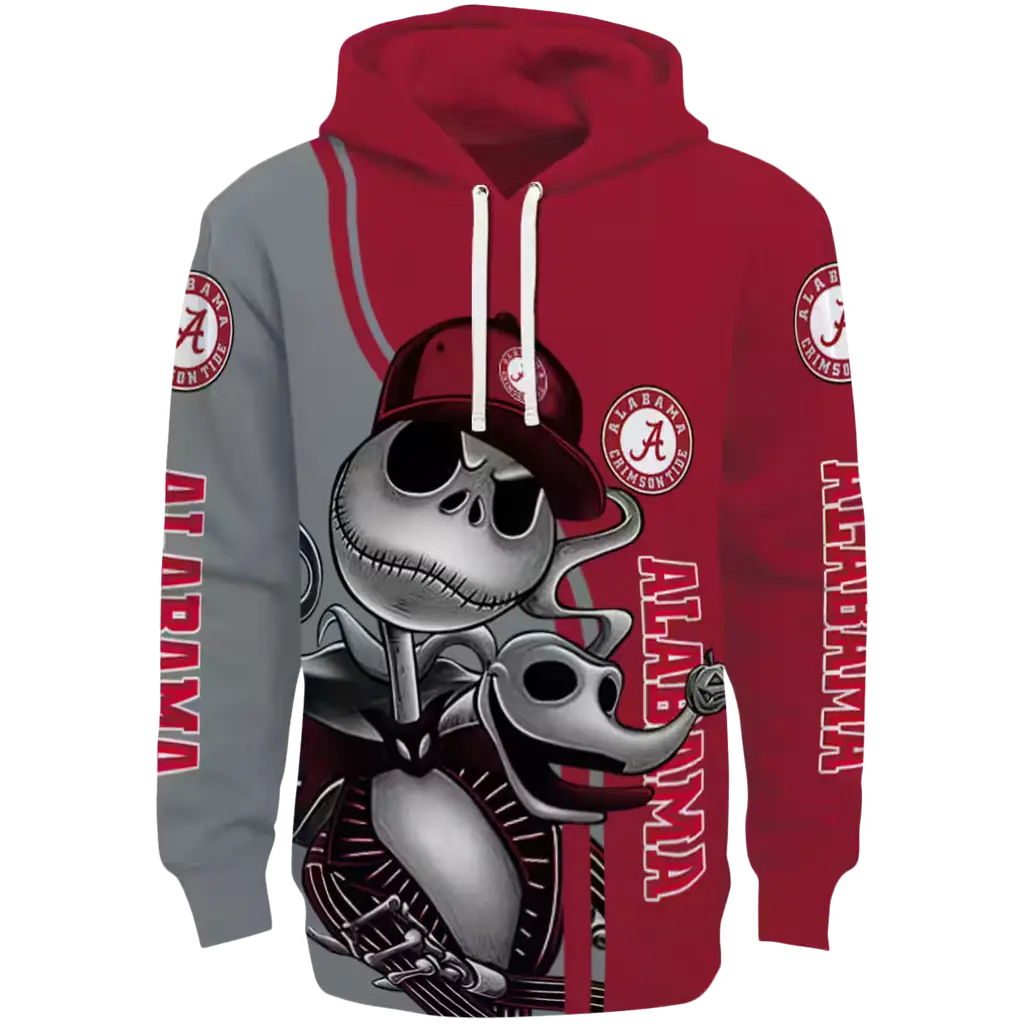 alabama crimson tide jack skellington crimson hoodie best selling alabama crimson tide jack skellington crimson hoodie best selling
