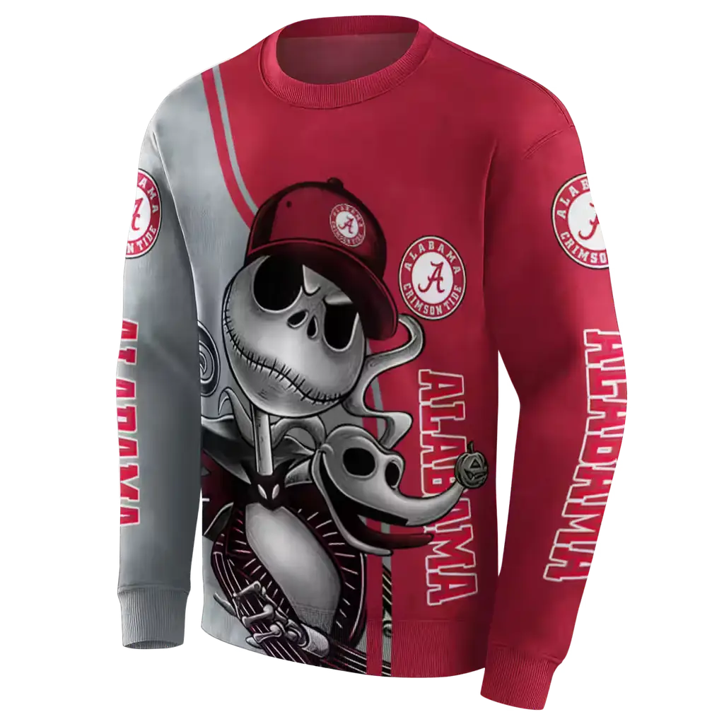 alabama crimson tide jack skellington crimson hoodie new arrival alabama crimson tide jack skellington crimson hoodie new arrival