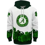 alabama crimson tide lucky motif white green hoodie best selling