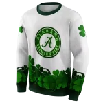 alabama crimson tide lucky motif white green hoodie best selling