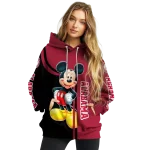 alabama crimson tide mickey mouse crimson black hoodie best selling