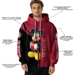 alabama crimson tide mickey mouse crimson black hoodie best selling