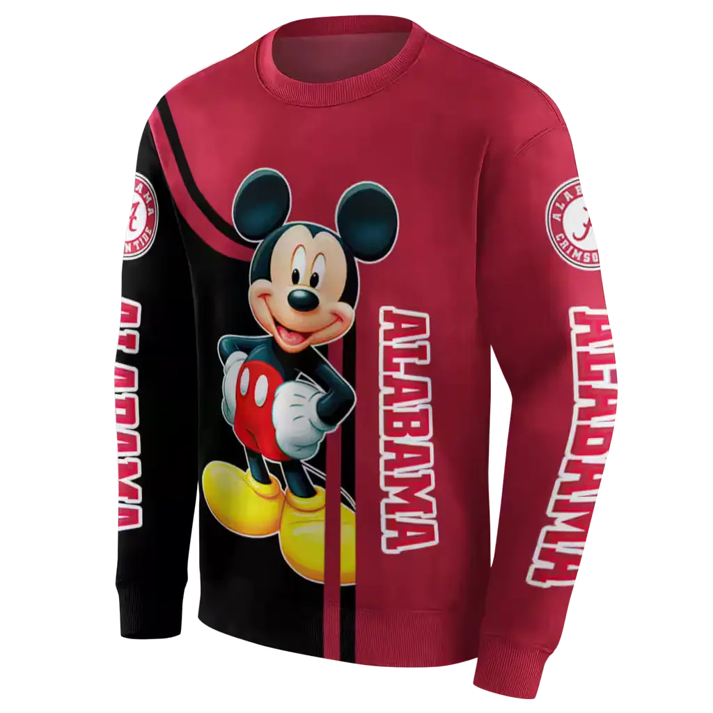 alabama crimson tide mickey mouse crimson black hoodie new arrival alabama crimson tide mickey mouse crimson black hoodie new arrival