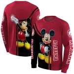 alabama crimson tide mickey mouse crimson black hoodie best selling