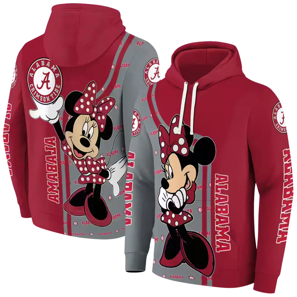 alabama crimson tide minnie mouse crimson hoodie fashion forward alabama crimson tide minnie mouse crimson hoodie fashion forward