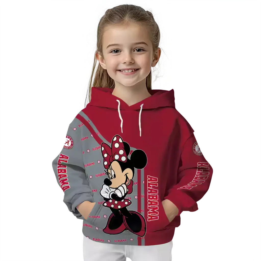 alabama crimson tide minnie mouse crimson hoodie top rated alabama crimson tide minnie mouse crimson hoodie top rated