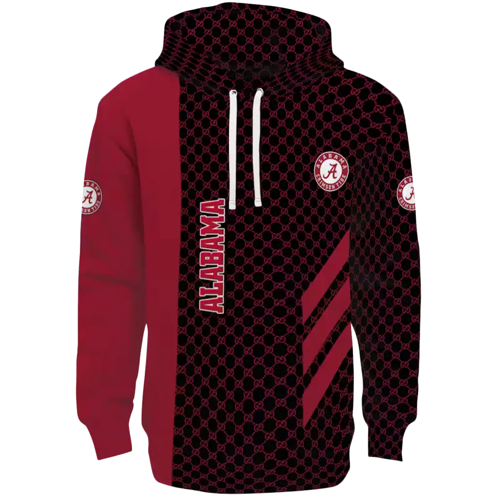 alabama crimson tide monogram pattern crimson hoodie best selling alabama crimson tide monogram pattern crimson hoodie best selling