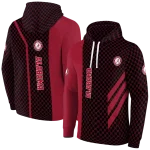 alabama crimson tide monogram pattern crimson hoodie best selling