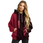 alabama crimson tide monogram pattern crimson hoodie best selling