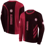 alabama crimson tide monogram pattern crimson hoodie best selling