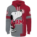 alabama crimson tide playful snoopy crimson hoodie best selling