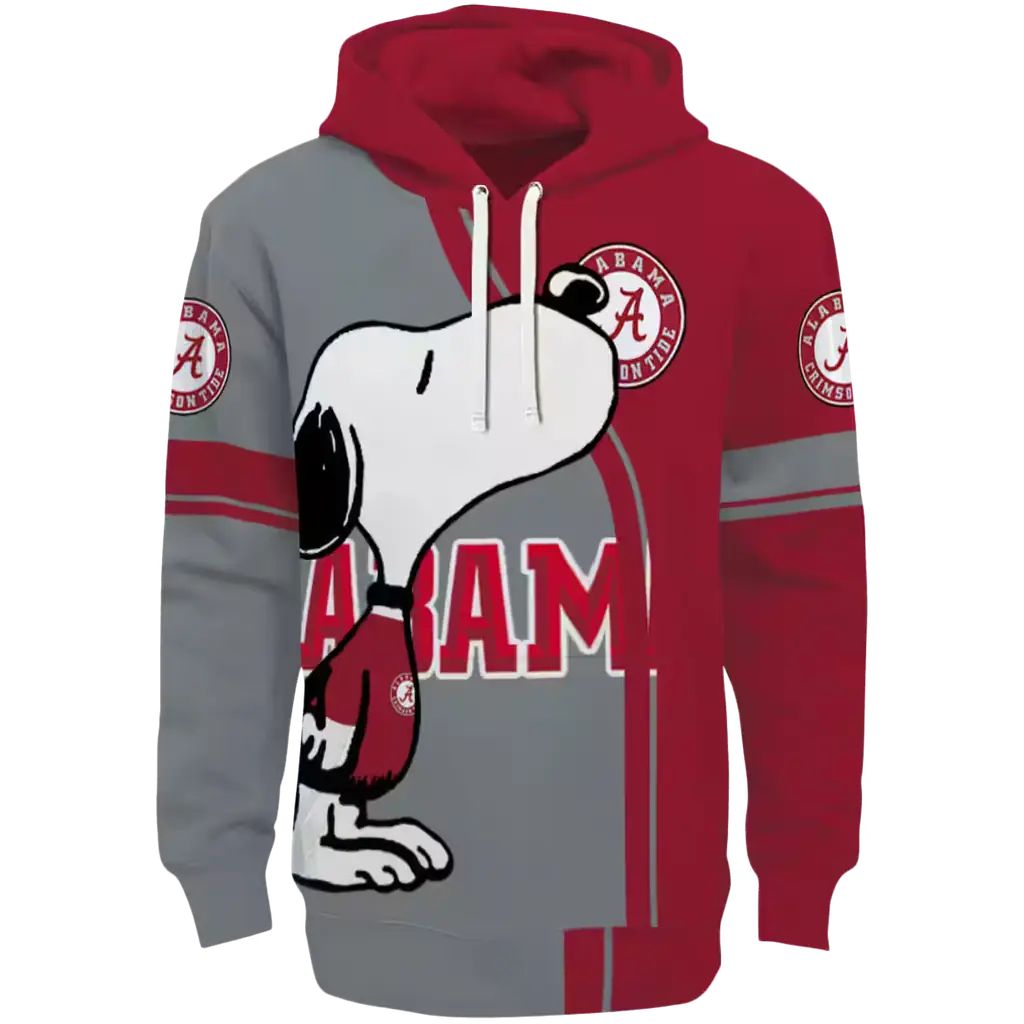 alabama crimson tide playful snoopy crimson hoodie best selling alabama crimson tide playful snoopy crimson hoodie best selling