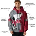 alabama crimson tide playful snoopy crimson hoodie best selling